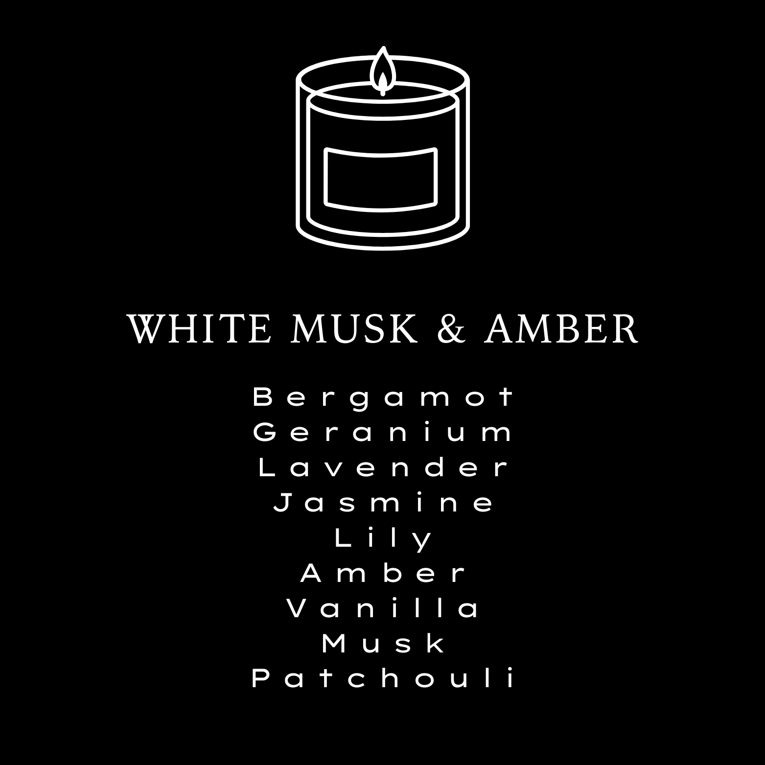 WINTER - White Musk & Amber Candle