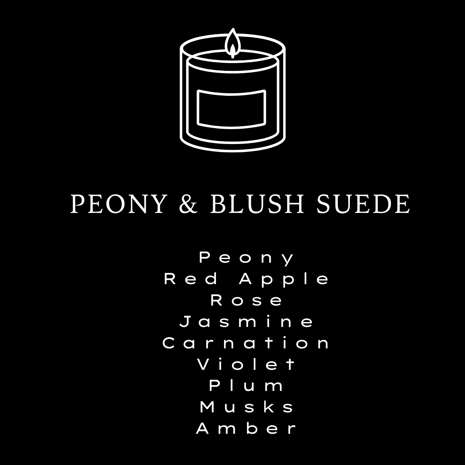 SPRING - Peony & Blush Suede Candle