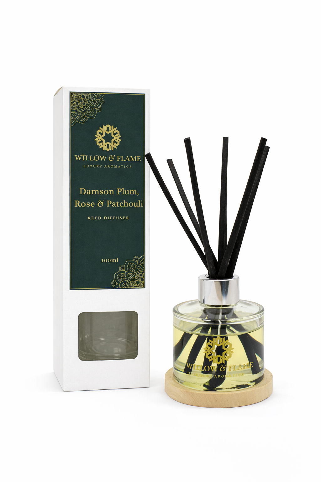 Damson Plum, Rose & Patchouli Reed Diffuser - 100ml