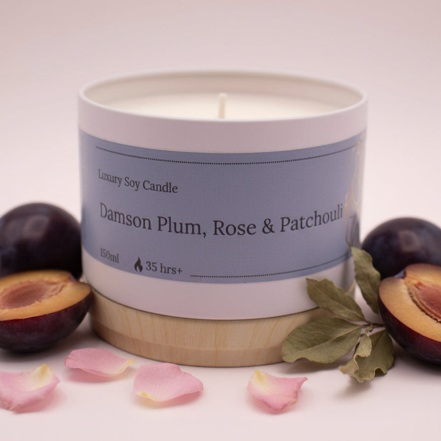 Damson Plum, Rose & Patchouli Candle