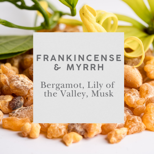 Frankincense & Myrrh - Matching Glass Candle & Room Spray