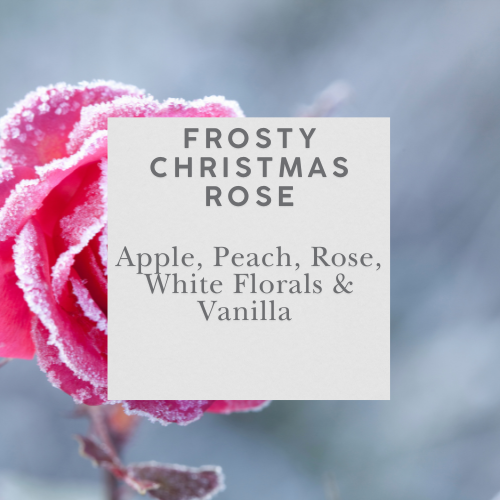 Frosty Christmas Rose Candle | Christmas Edition